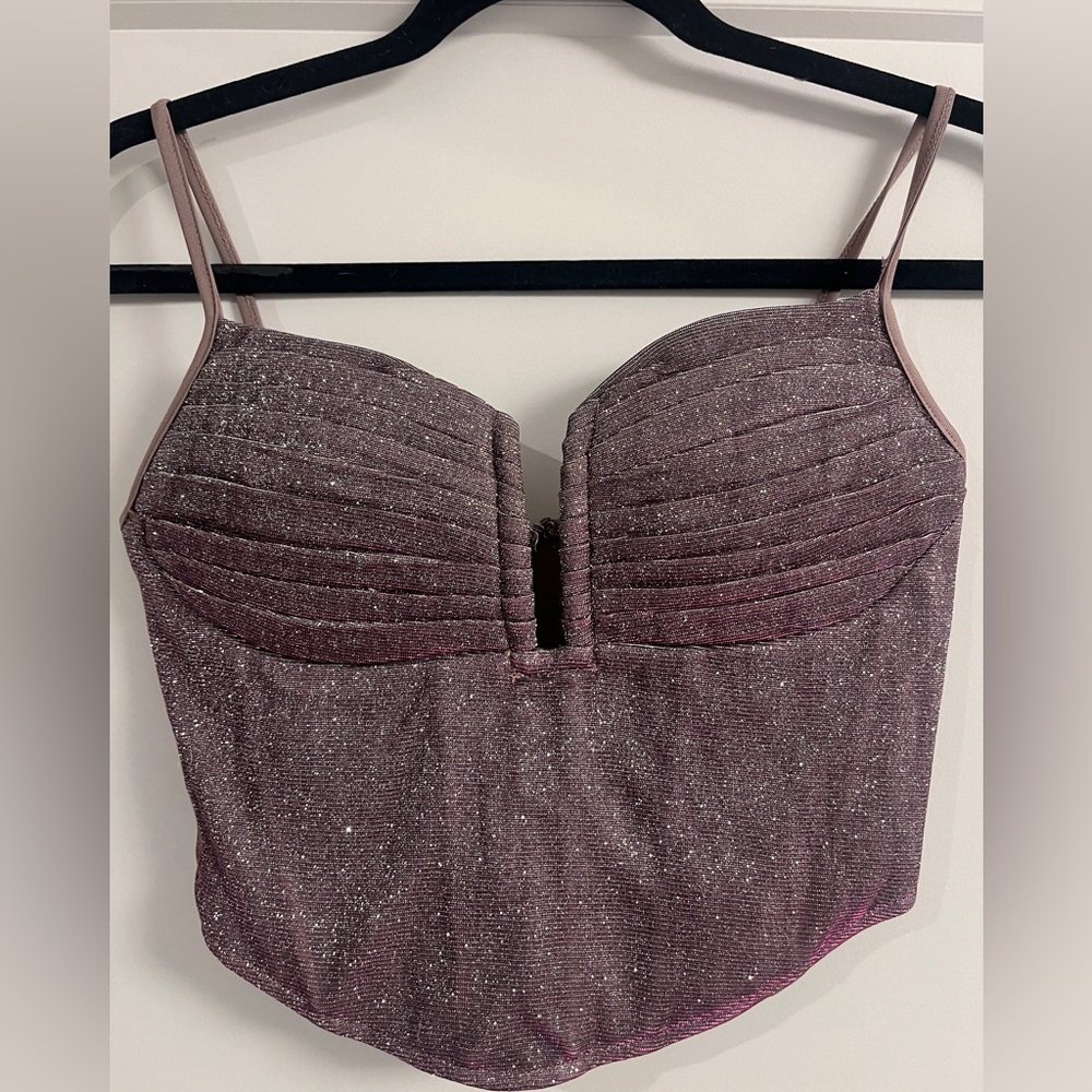 Sparkly Purple Corset Top
